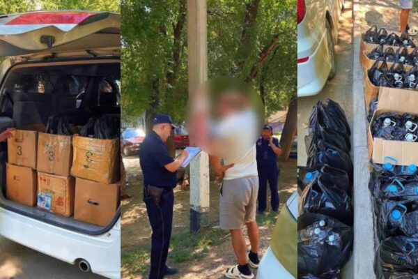 Оралда полиция көліктен 400 литрге жуық заңсыз алкоголь тәркіледі