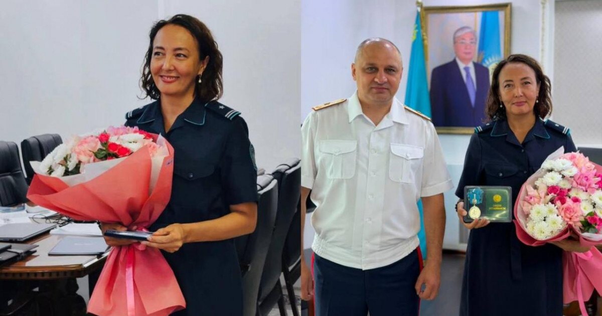 Алты баланың анасы әрі полиция майоры «Күміс алқа» төсбелгісін алды
