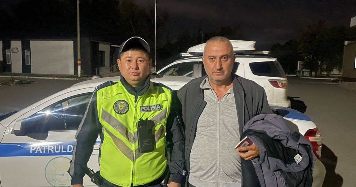 Рудныйда полиция Түркия азаматын ауруханаға жеткізді