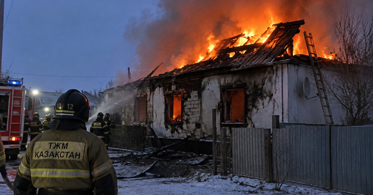 Қобда ауылындағы өрттен 31 жастағы әйел қаза тапты